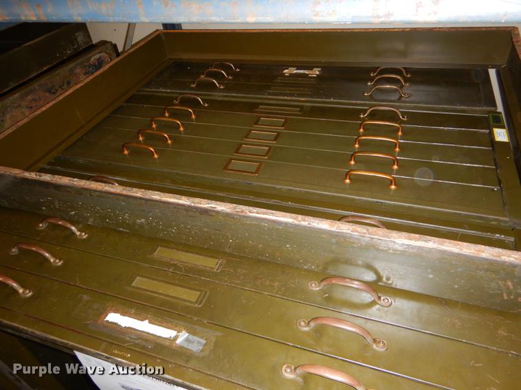 image for item FM9867 (3) five drawer plan file cabinets