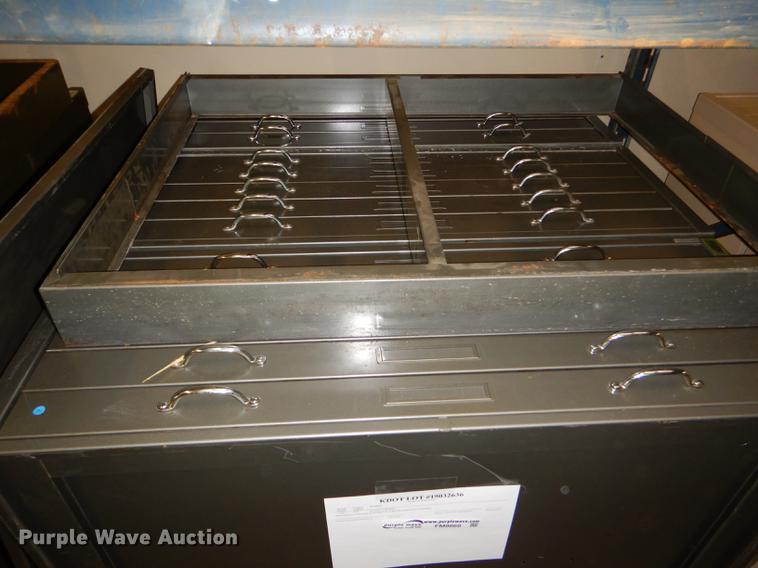 image for item FM9868 (3) five drawer plan file cabinets