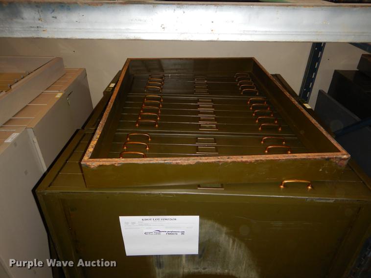 image for item FM9870 (3) five drawer plan file cabinets