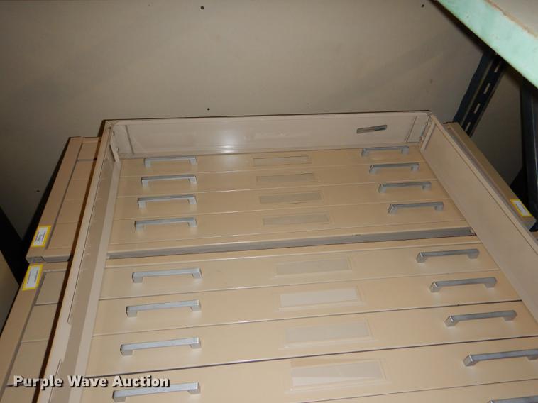 image for item FM9872 (3) five drawer plan file cabinets