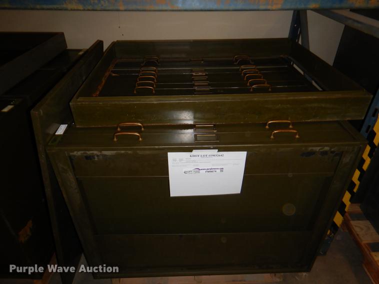 image for item FM9874 (3) five drawer plan file cabinets