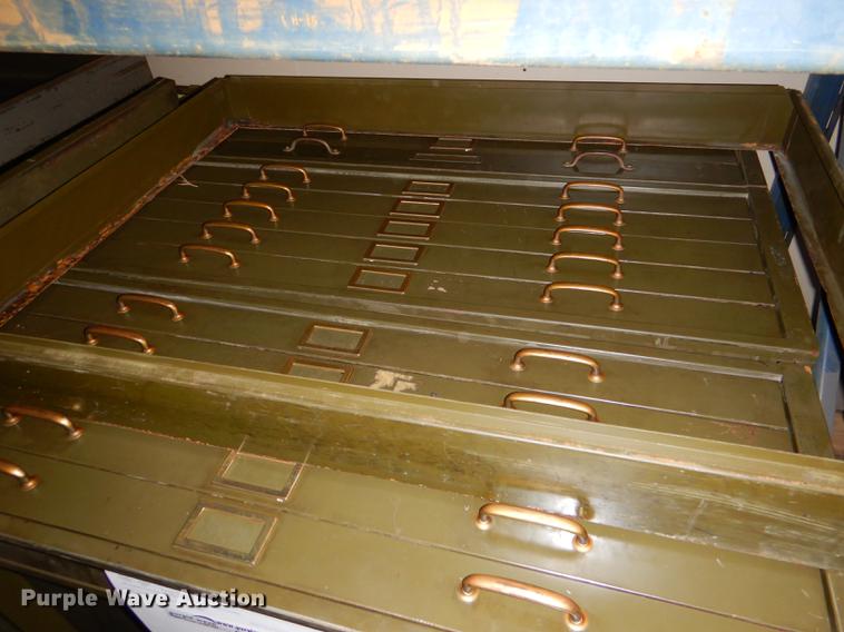 image for item FM9874 (3) five drawer plan file cabinets