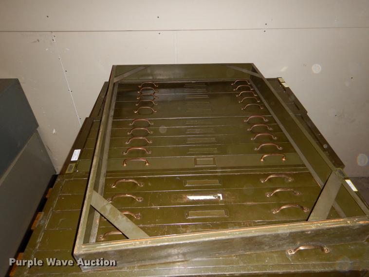 image for item FM9877 (3) five drawer plan file cabinets