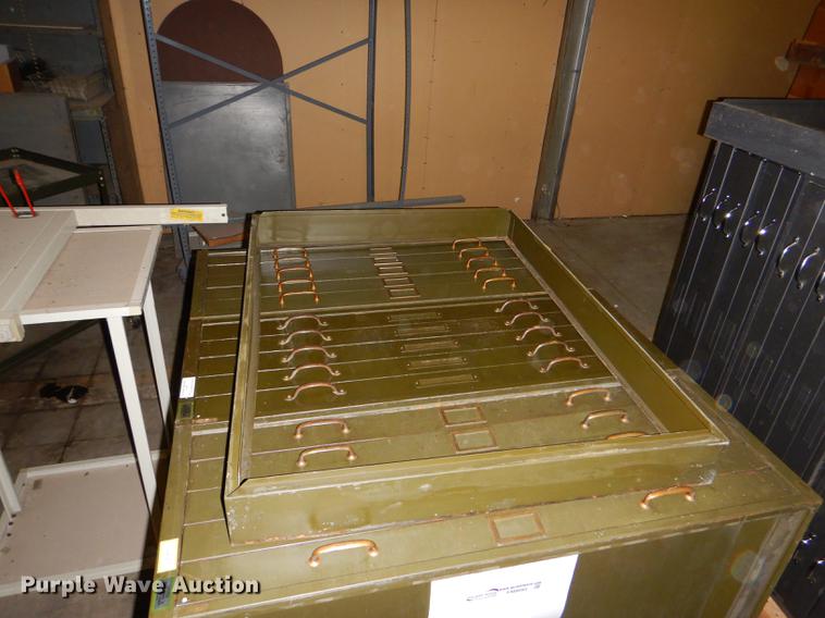 image for item FM9885 (3) five drawer plan file cabinets