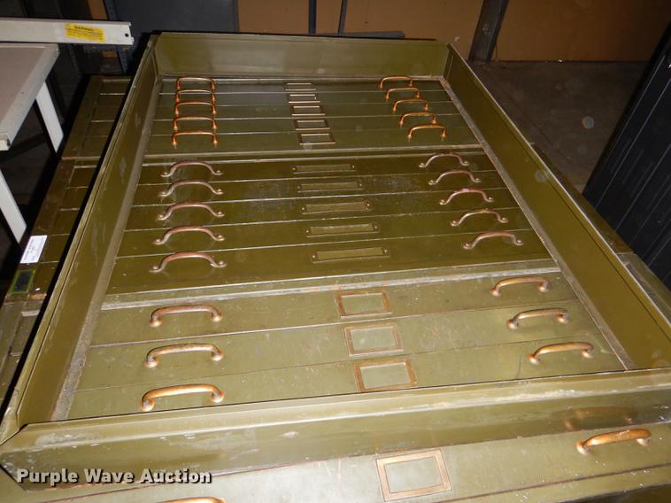 image for item FM9885 (3) five drawer plan file cabinets