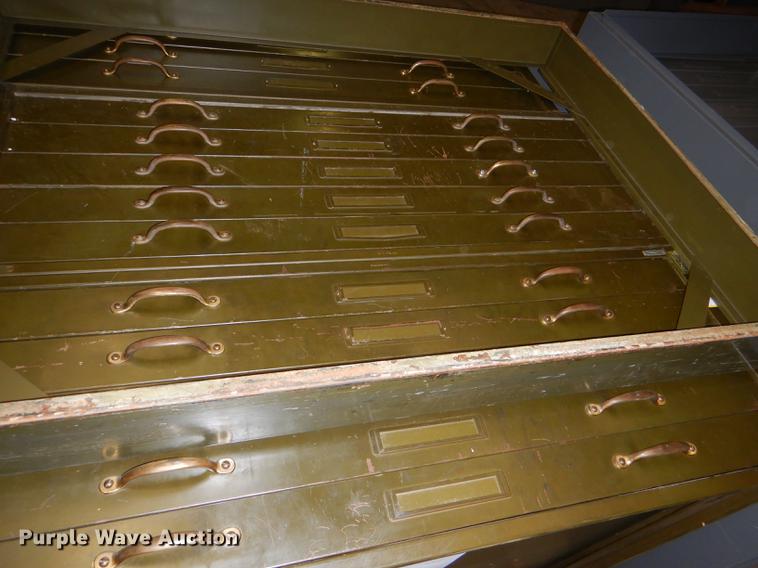 image for item FM9887 (3) five drawer plan file cabinets