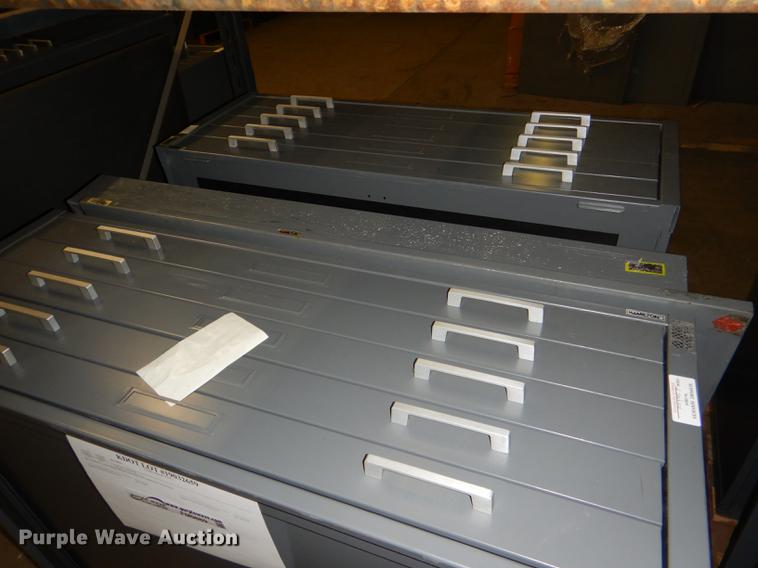 image for item FM9889 (2) five drawer plan file cabinets