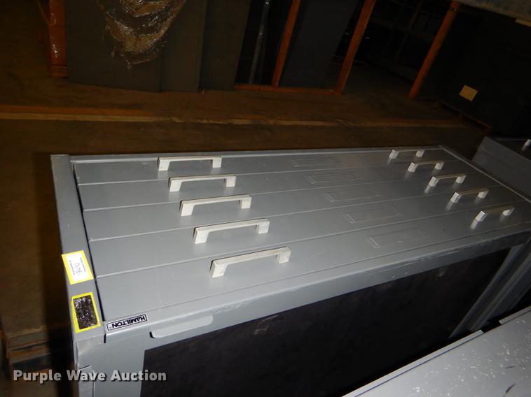 image for item FM9889 (2) five drawer plan file cabinets