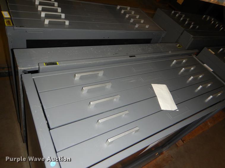 image for item FM9889 (2) five drawer plan file cabinets