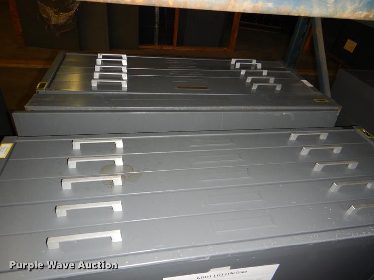 image for item FM9890 (2) five drawer plan file cabinets