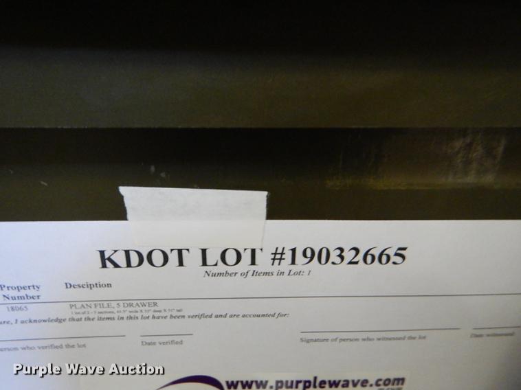 image for item FM9895 Five drawer plan file cabinets