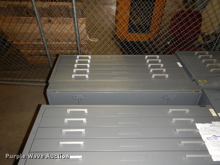 image for item FM9897 (4) five drawer plan file cabinets