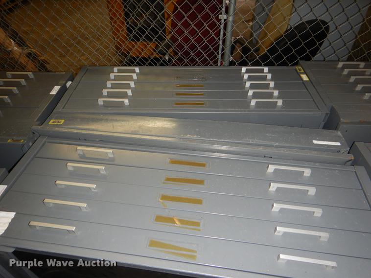 image for item FM9897 (4) five drawer plan file cabinets