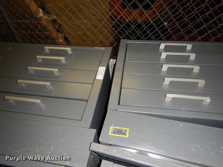 image for item FM9897 (4) five drawer plan file cabinets