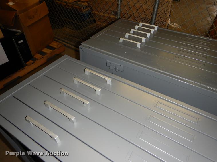 image for item FM9897 (4) five drawer plan file cabinets