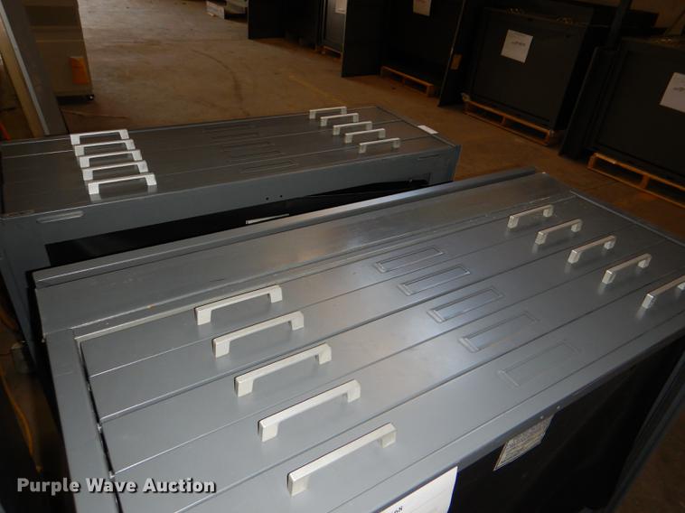 image for item FM9898 (4) five drawer plan file cabinets
