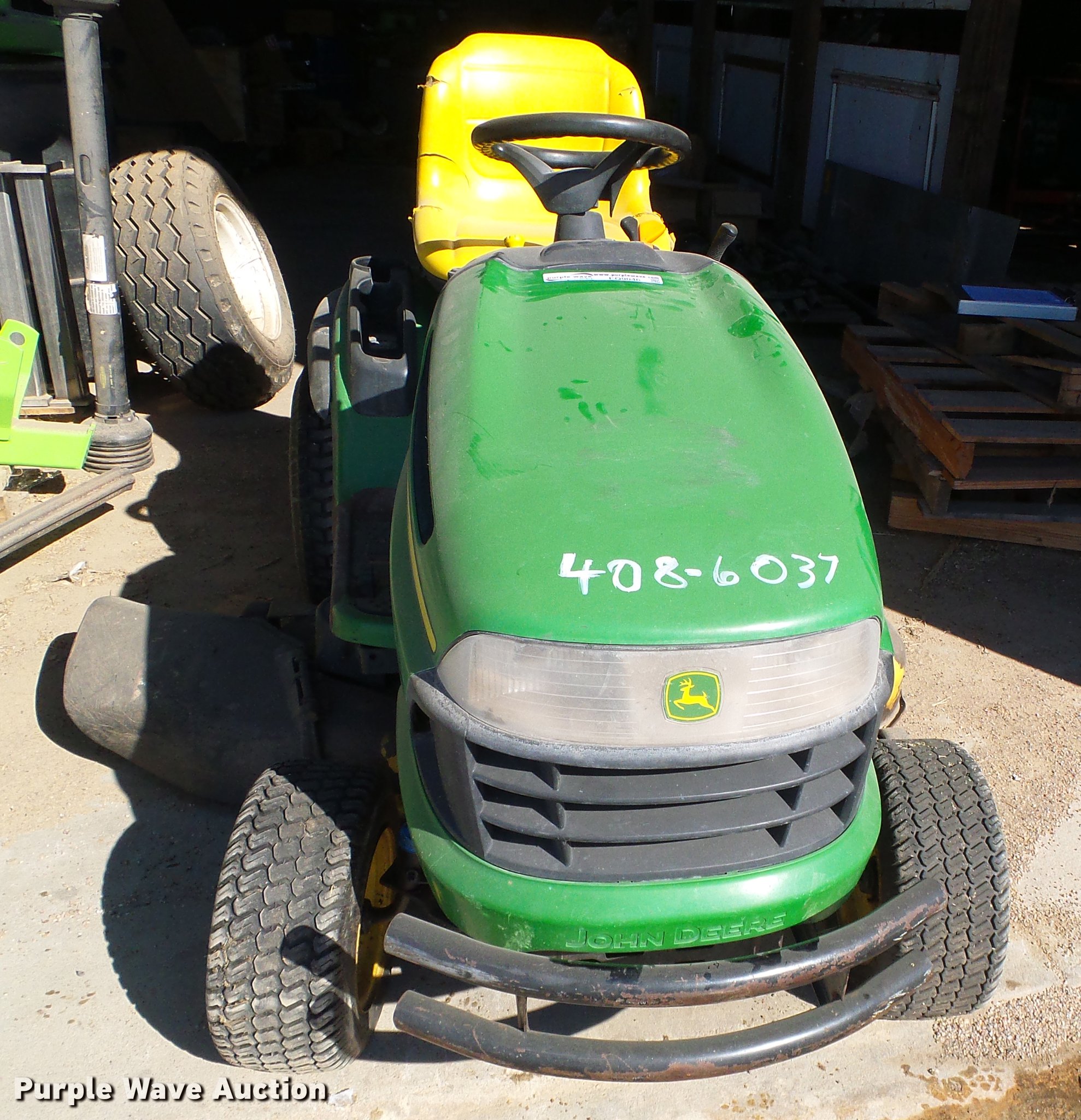 2007 John Deere LA140 lawn mower in Garden City, KS Item EQ9046 sold