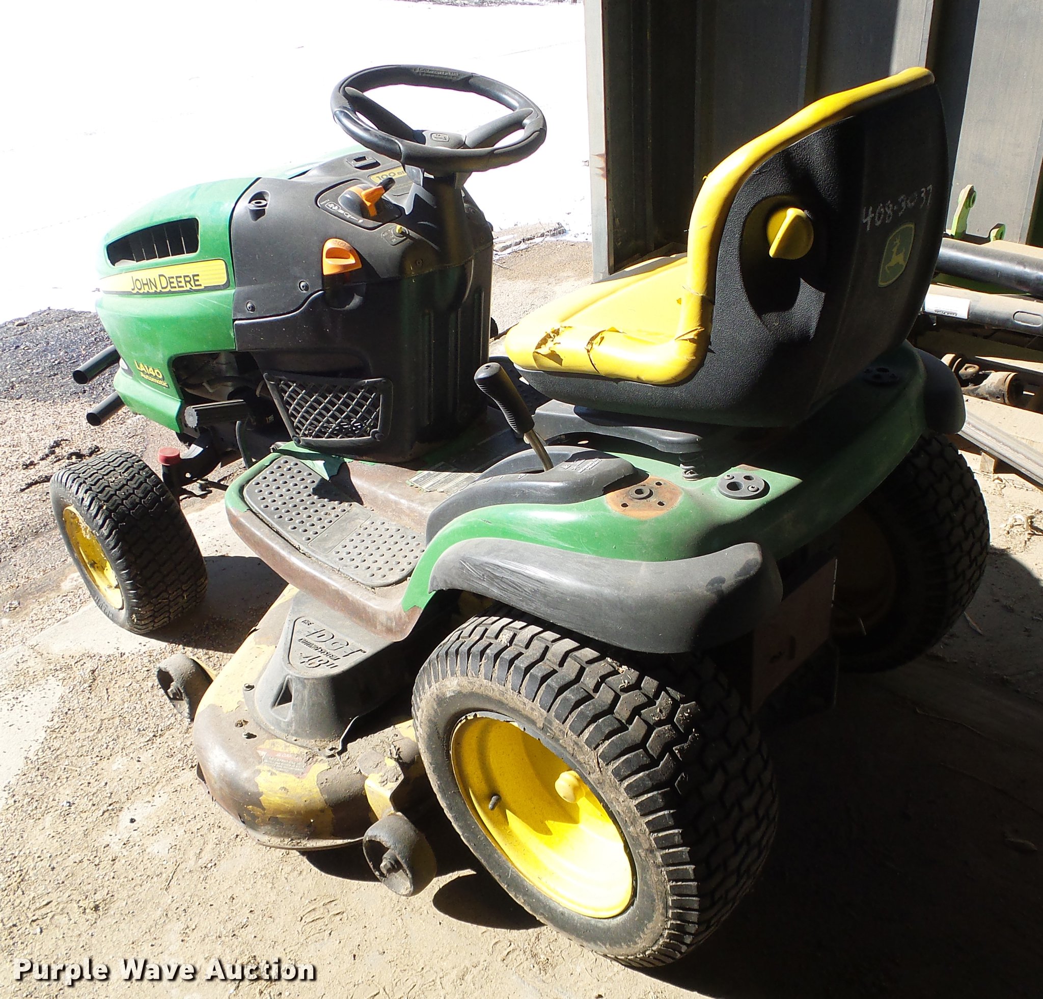 2007 John Deere LA140 lawn mower in Garden City, KS Item EQ9046 sold