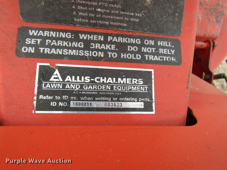 image for item DB6813 Allis Chalmers 716 Hydro lawn mower