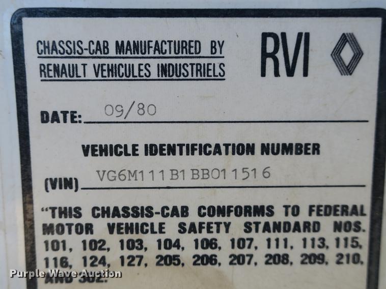 image for item DB8878 1981 Mack MS200 dump flatbed truck