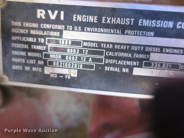 image for item DB8878 1981 Mack MS200 dump flatbed truck