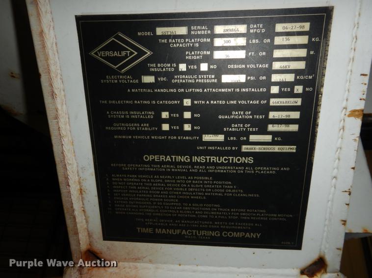 image for item DE6029 1998 GMC Sierra 3500HD SL bucket truck