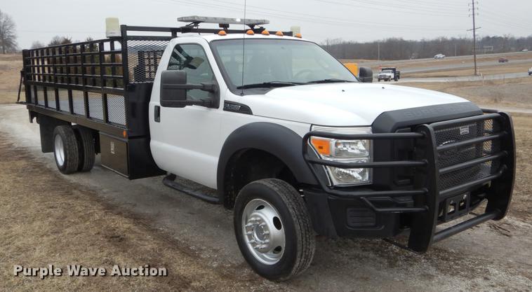 image for item DE6038 2012 Ford F450 Super Duty XL flatbed truck