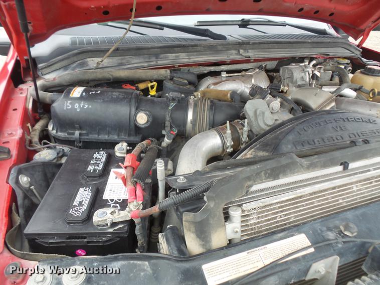 image for item DF7665 2010 Ford F350 Super Duty Crew Cab flatbed pickup truck