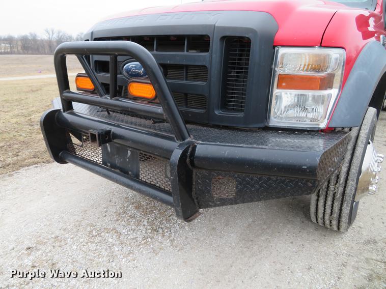 image for item DG3888 2008 Ford F550 Super Duty XL Crew Cab flatbed pickup truck