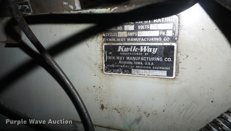 image for item DI9358 Kwik-way VL valve facing machine