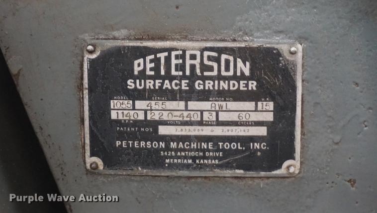 image for item DI9361 Peterson 1055AWL surface grinder