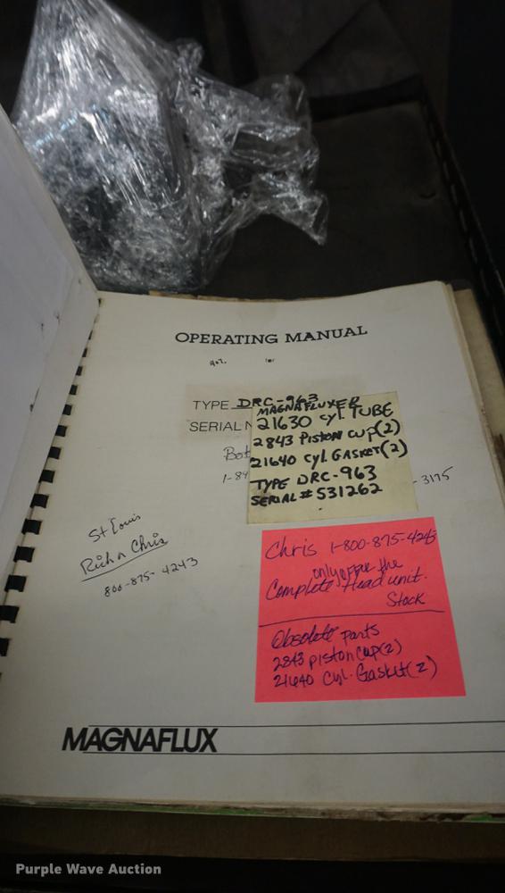 image for item DI9373 Magnaflux inspection machine