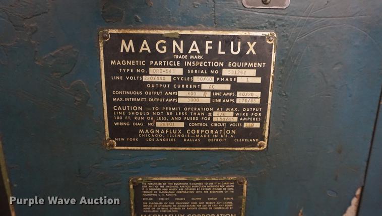 image for item DI9373 Magnaflux inspection machine