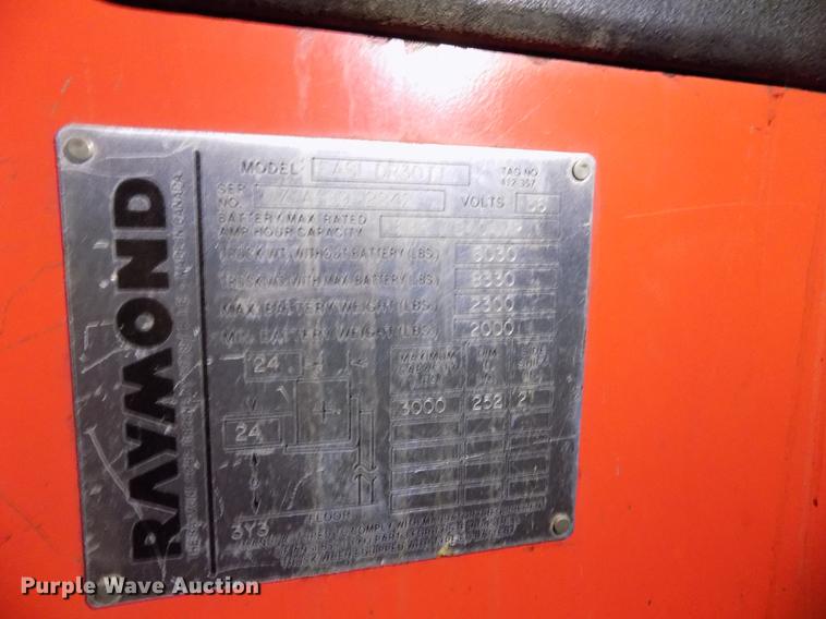 image for item EH9373 Raymond EASI-DR30TT forklift