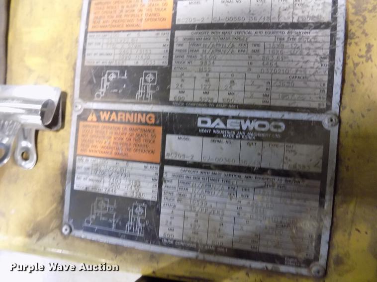 image for item EH9375 Daewoo BC20S-2 forklift
