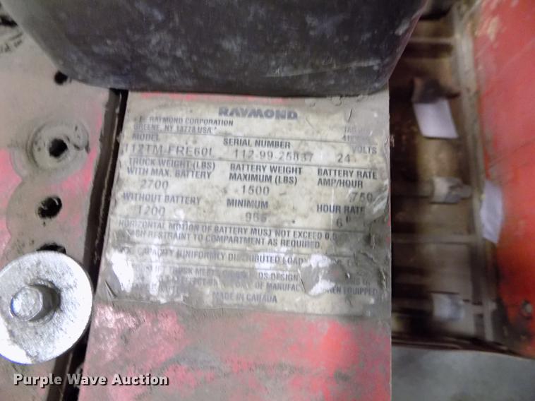 image for item EH9378 Raymond 112TM-FRE60L pallet jack