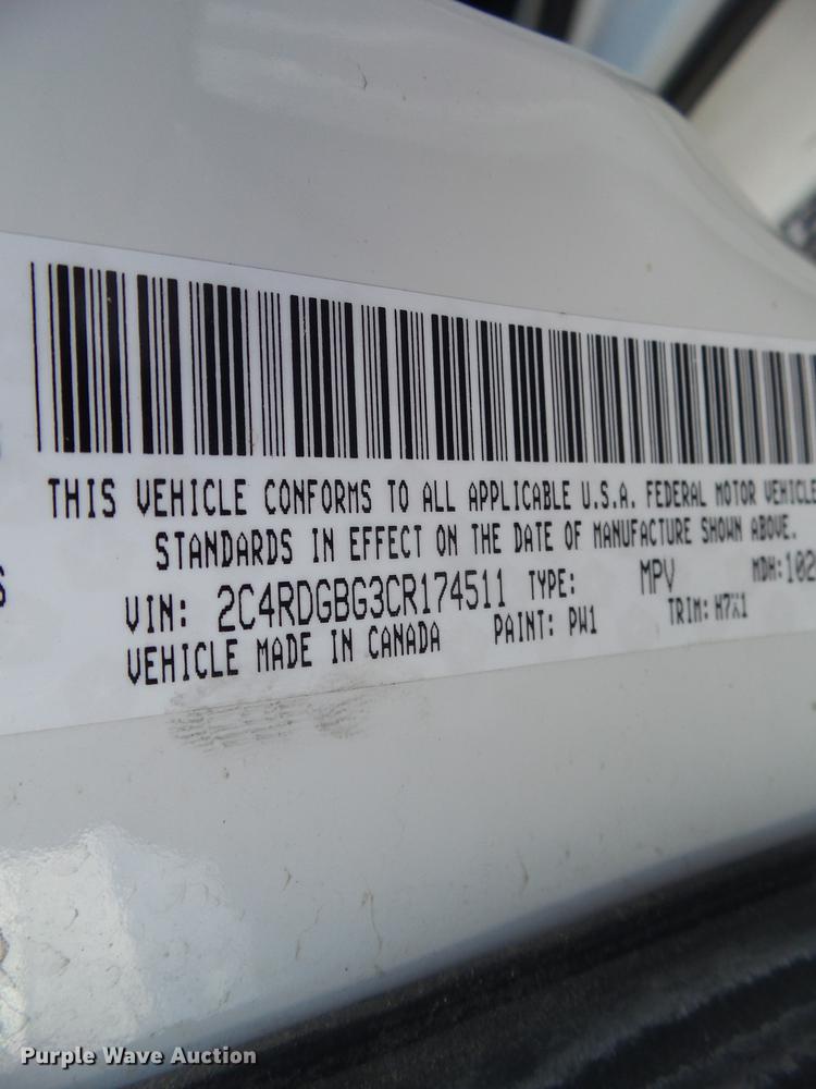 image for item EM9075 2012 Dodge Grand Caravan handicap accessible van