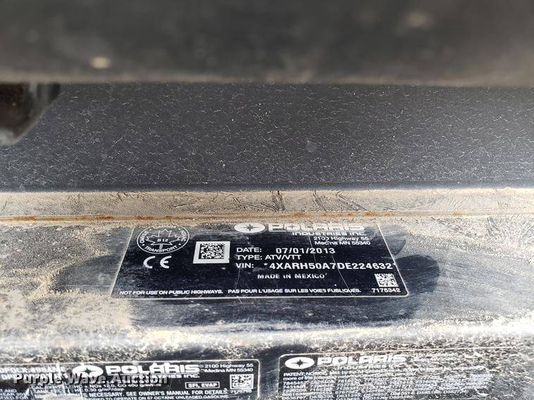 image for item EN9789 2013 Polaris Ranger utility vehicle