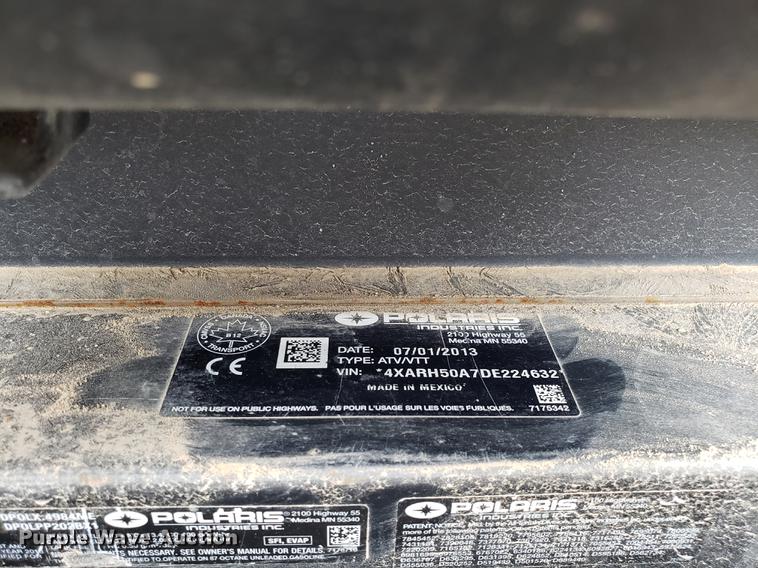 image for item EN9789 2013 Polaris Ranger utility vehicle