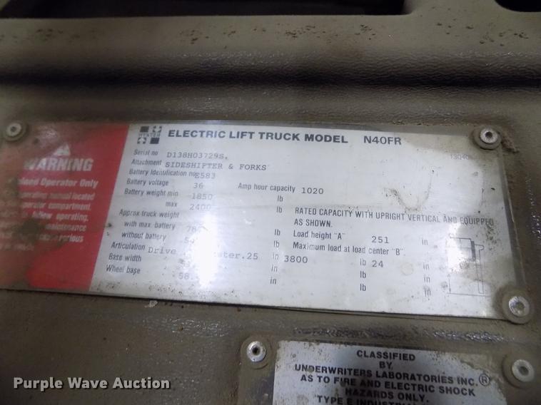 image for item FH9043 Hyster N40FR forklift