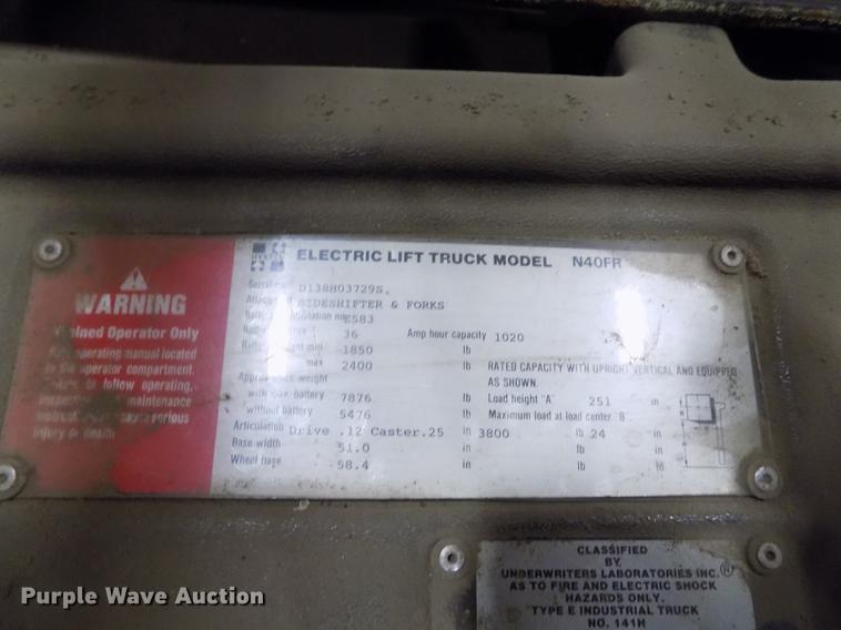 image for item FH9043 Hyster N40FR forklift