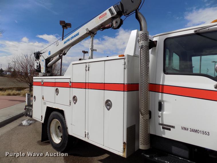 image for item FH9166 2003 Sterling Acterra service truck with crane