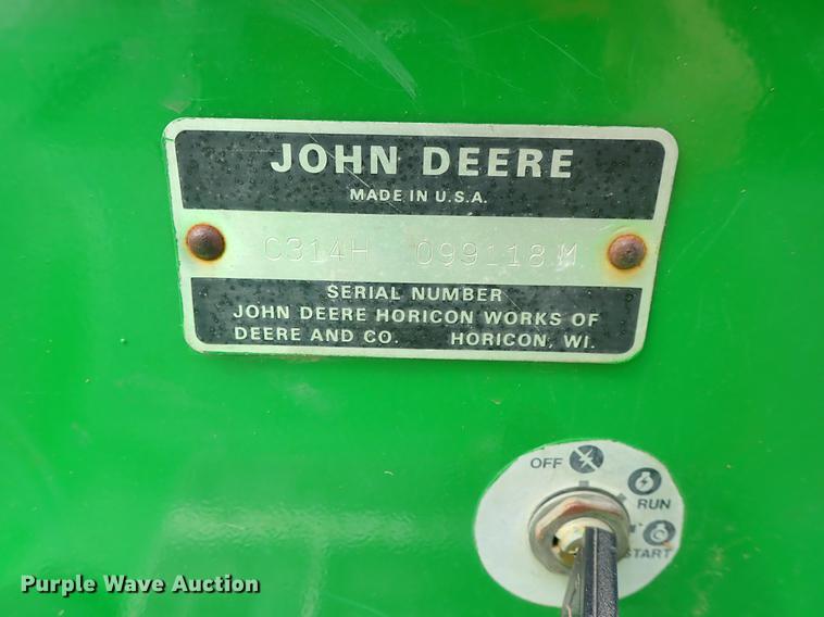 image for item FL9585 John Deere 314 lawn mower