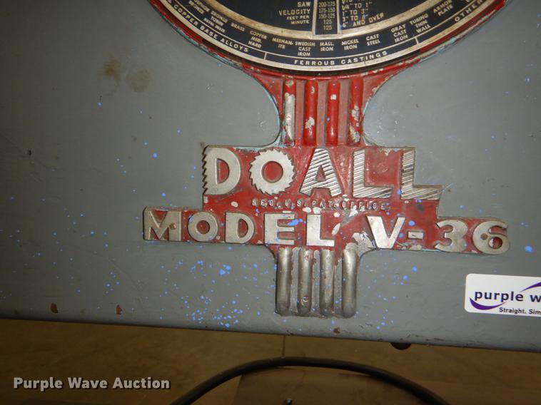 image for item FM9932 Do All V-36 bandsaw