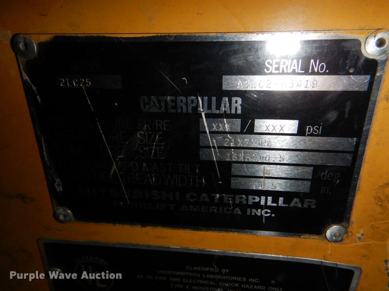 image for item FM9941 Caterpillar 2EC25 forklift