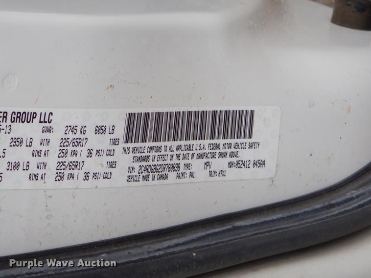 image for item FQ9654 2013 Dodge Grand Caravan van