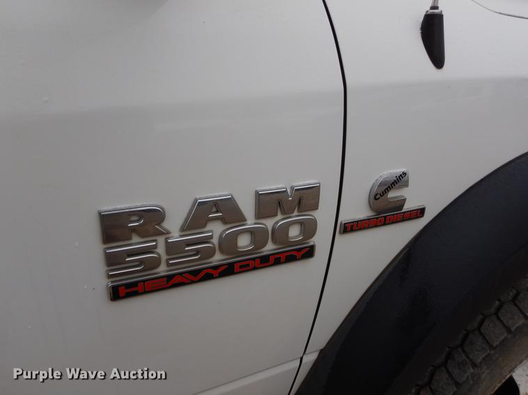 image for item FQ9708 2014 Dodge Ram 5500 Crew Cab flatbed truck