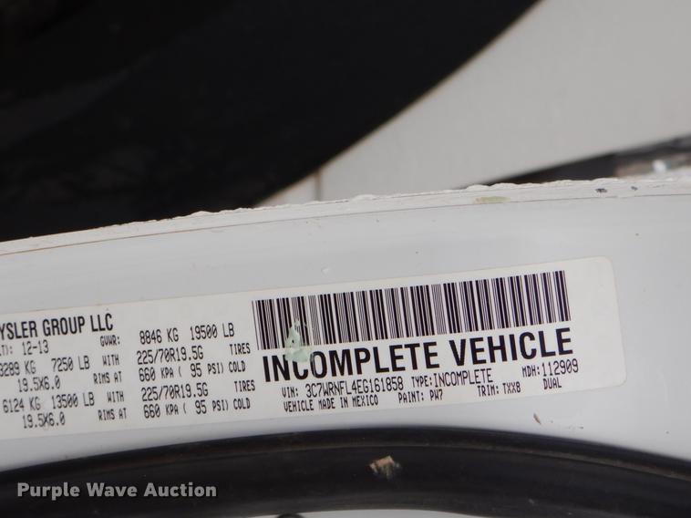 image for item FQ9708 2014 Dodge Ram 5500 Crew Cab flatbed truck