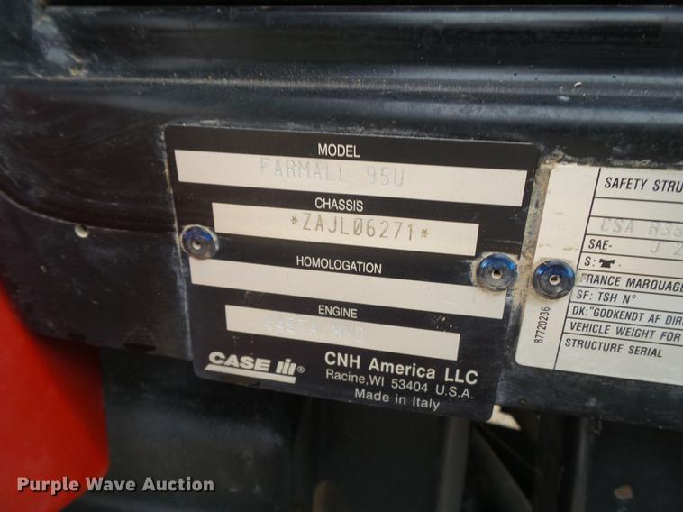 image for item FS9502 2010 Case IH Farmall 95U tractor