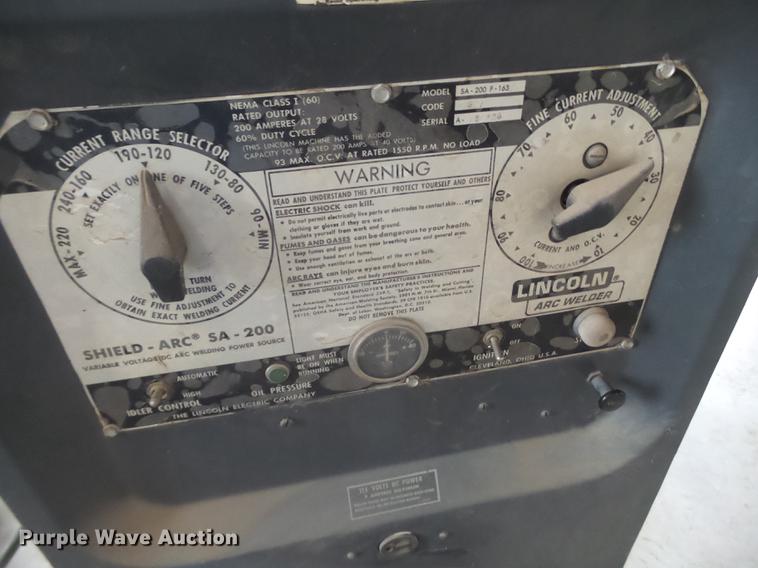 image for item FS9503 Lincoln SA-200-F-163 welder